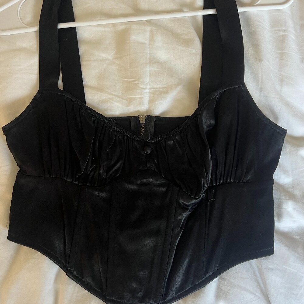 Zara Black Crop Top